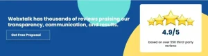 webxtalk reviews star rating