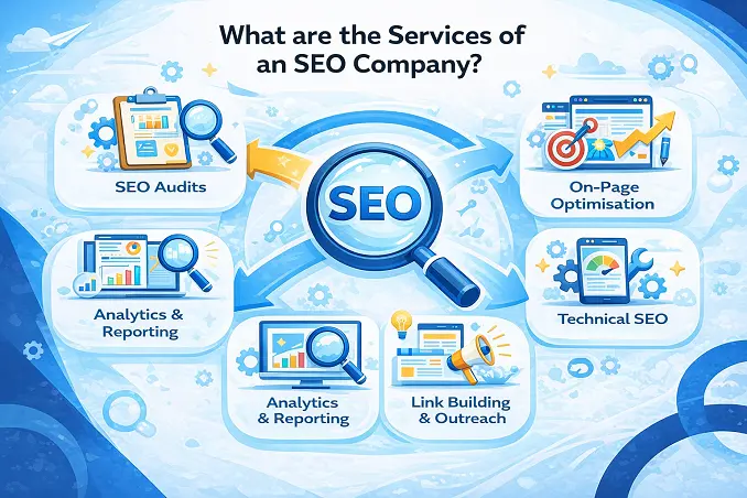 blog image of webxtalk new blog and the image is about "what are the services of an seo company"