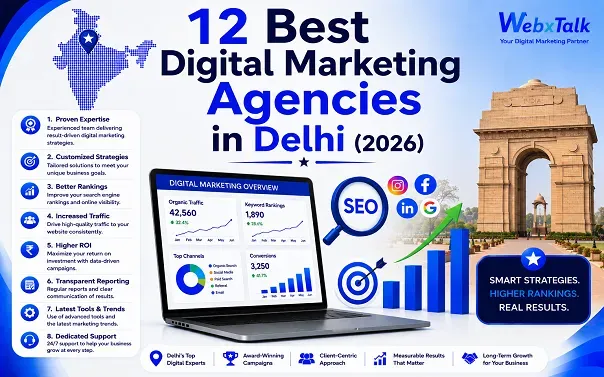 12 Best Digital Marketing Agencies in Delhi (2026)
