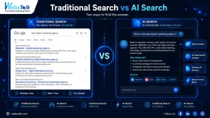 traditional search vs AI search traditional search vs AI search