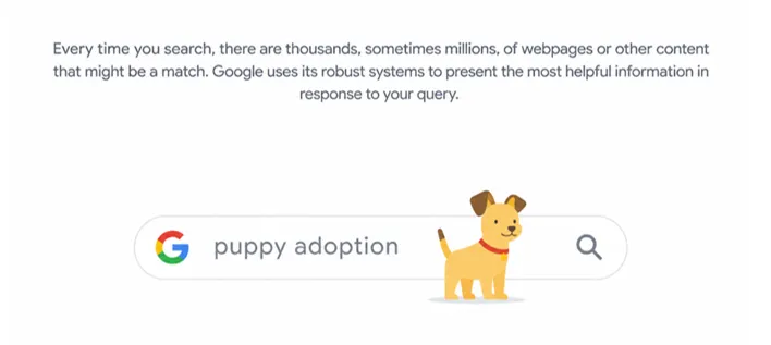 The image shows a response generated by Google based on a search query