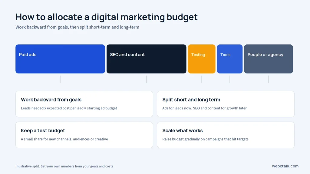 How to allocate a digital marketing budget
